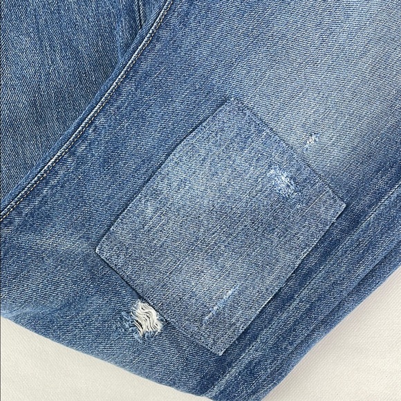 Polo by Ralph Lauren Blue Relaxed Straight Cropped Jeans - Picture 5 of 7